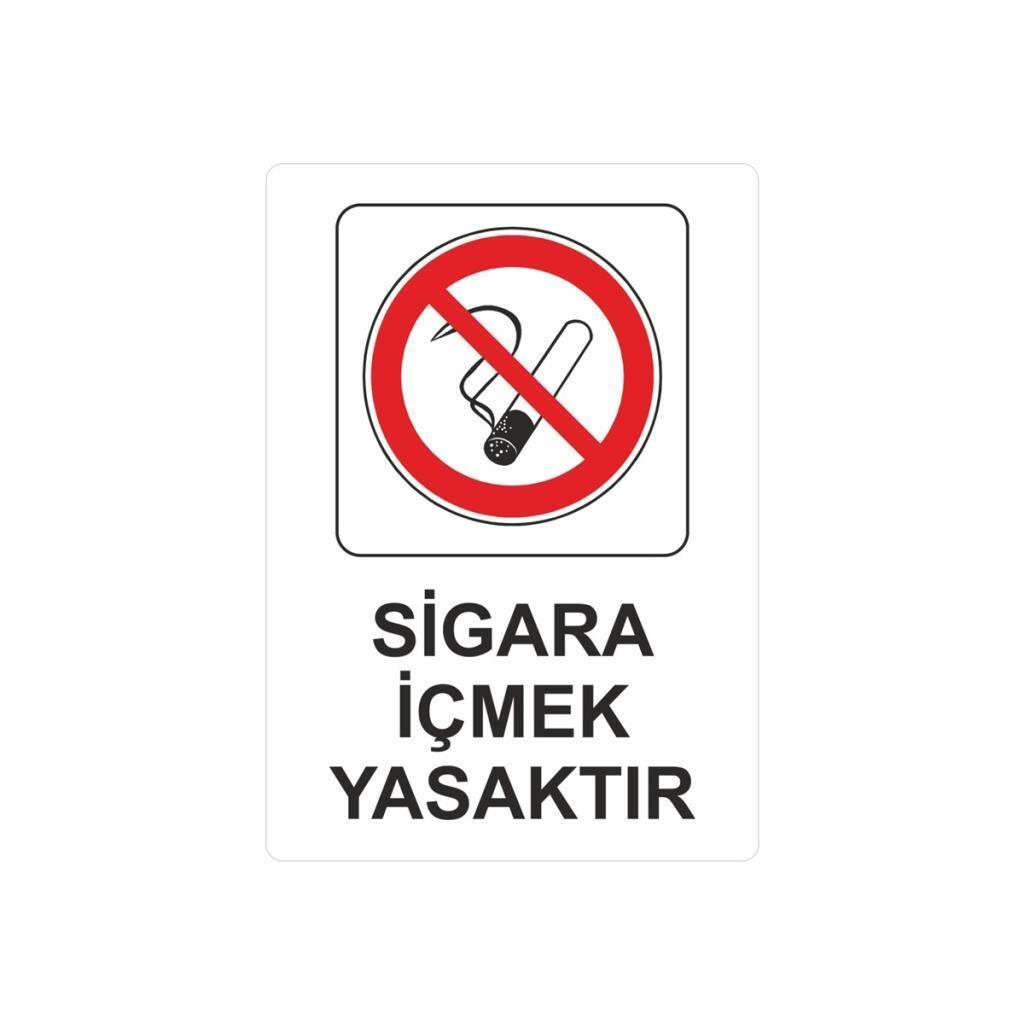 EKSTRAFIX SIGARA ICMEK YASAKTIR LEVHA(YUL412)25x35