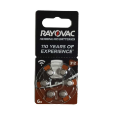 RAYOVAC KULAKLIK PILI 6 LI (312)