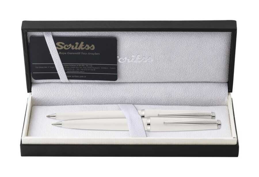 SCRIKSS TUKENMEZ+VERSATIL SET OZEL KUTU BEYAZ(33V)
