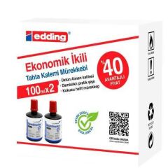 EDDING LEGAMAS  B.TAHTA MUREKKE 100ML KIRMIZI 2 LI