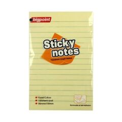 BIGPOINT YAPISKAN KAGIT 100X150 CIZGIL SARI 100YP.