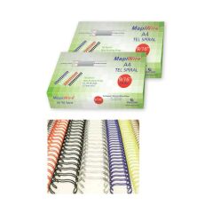 MAPIWIRE 1/2  12.7mm TEL SPIRAL 75-90 BEYAZ 50 LI
