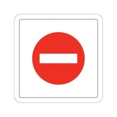 EKSTRAFIX GIRILMEZ YONLENDIRME LEVHA(YUL-237)12x12