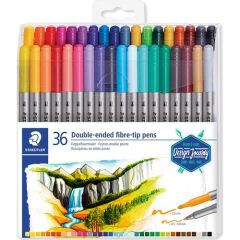 STAEDTLER KECELI KALEM CIFT TARAFLI 36 LI 3200 TB3