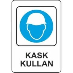 EKSTRAFIX KASK KULLAN LEVHA  (YUL-307)