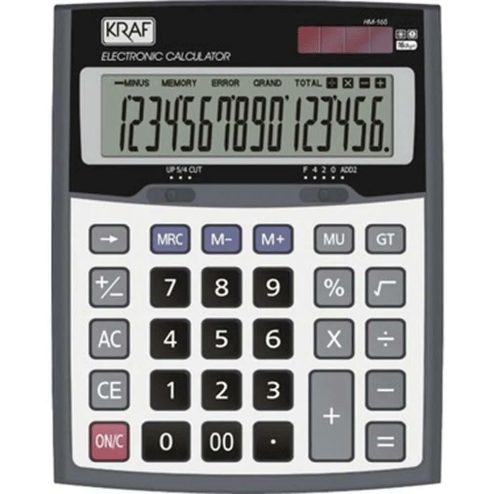 KRAF HESAP MAKINESI MASAUSTU 16 HANE HM-165