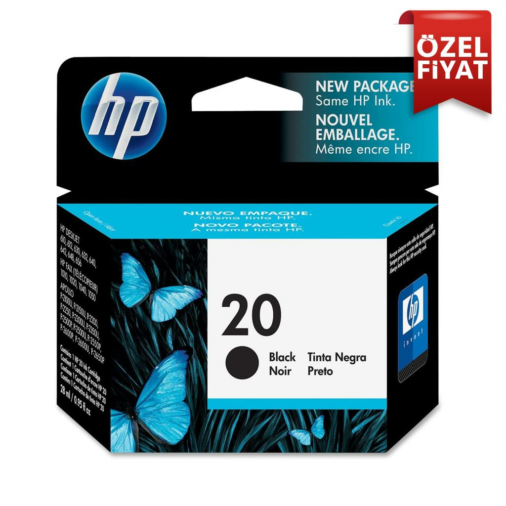 HP C6614DE KARTUS (610/640/925/1020) NO:20 SIYAH