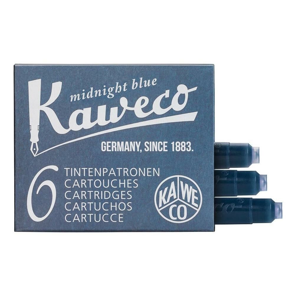 KAWECO DOLMAKALEM KARTUSU MAV/SIYAH 6LI KISA