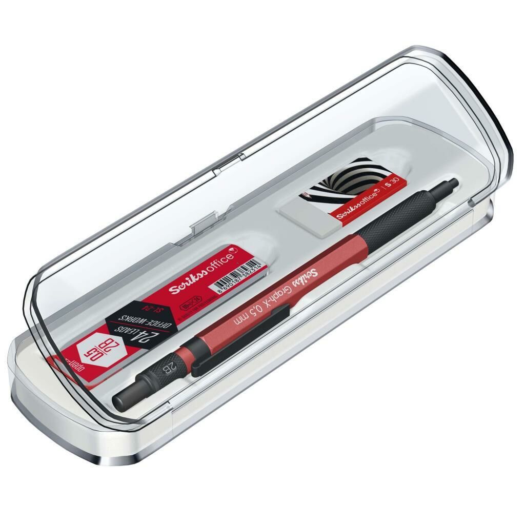 SCRIKSS VERSATIL GRAPH-X 0,5 KIRMIZI 3 LU SET