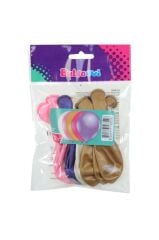 BALONEVI BALON 12 ınc METALIK KIZ ASORTI 12 LI
