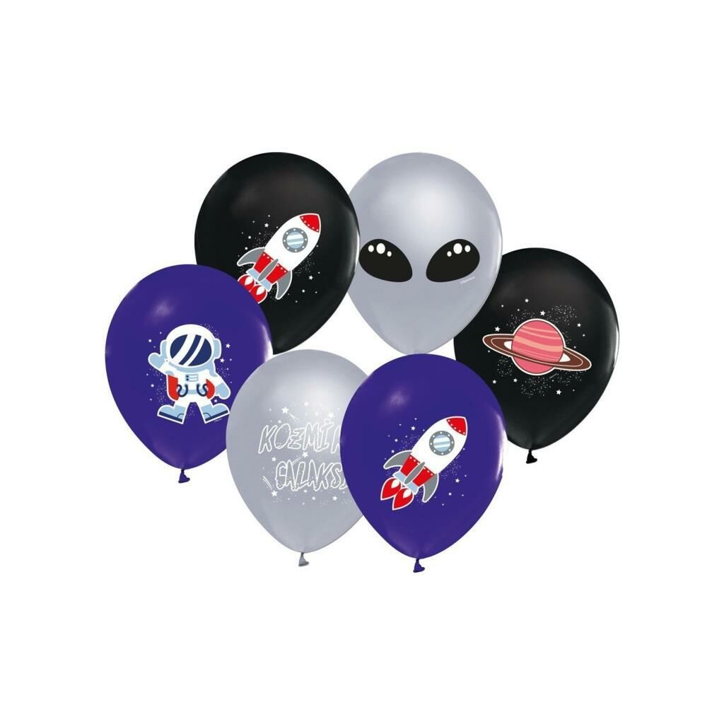 BALONEVI BALON KOZMIK BASKILI 8 LI