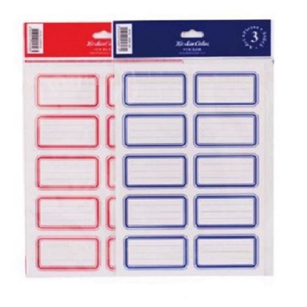 KESKIN ETIKET 3 LU TEK RENK KIRMIZI 220890-99