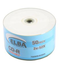 ELBA CD-R PRINTABLE 700MB/80MIN 50LI