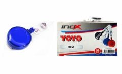 INOX YOYO KART AKSESUAR YUVARLAK MAVI 50 LI(02378)