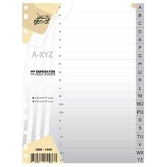 GEN-OF SEPERATOR  PLASTIK A4 A-Z HARF (GEN-1308)