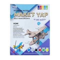 SUDOR AHSAP MAKET UCAK BOYAMA SETI KUCUK MD2-01