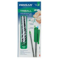 PENSAN TUKENMEZ KALEM TRIBALL YESIL 12 LI