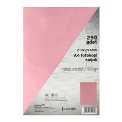 UMUR A4 RENK FOTO KAGIT PEMBE 250 LI(170)