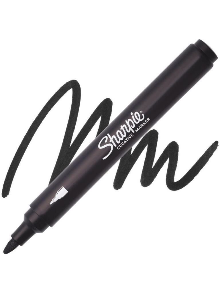 SHARPIE AKRILIK MARKOR YUVARLAK UC SIYAH 2218123