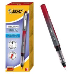 BIC (537R) 05 IGNE UCLU ROLLER KALEM KIRMIZI