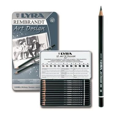 LYRA DERECELI KALEM ART DESING METAL KUTU 12 LI