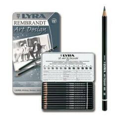 LYRA DERECELI KALEM ART DESING METAL KUTU 12 LI