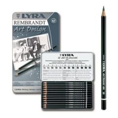 LYRA DERECELI KALEM ART DESING METAL KUTU 12 LI