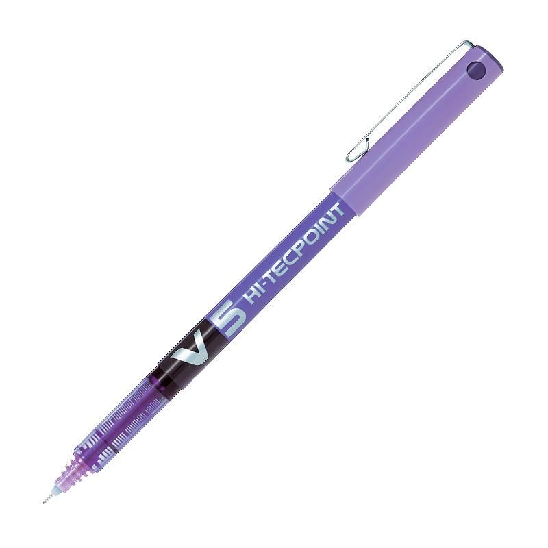 PILOT V5 05 IGNE UCLU ROLLER KALEM MOR