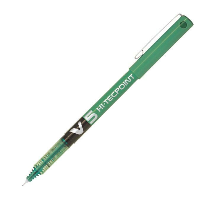 PILOT V5 05 IGNE UCLU ROLLER KALEM YESIL