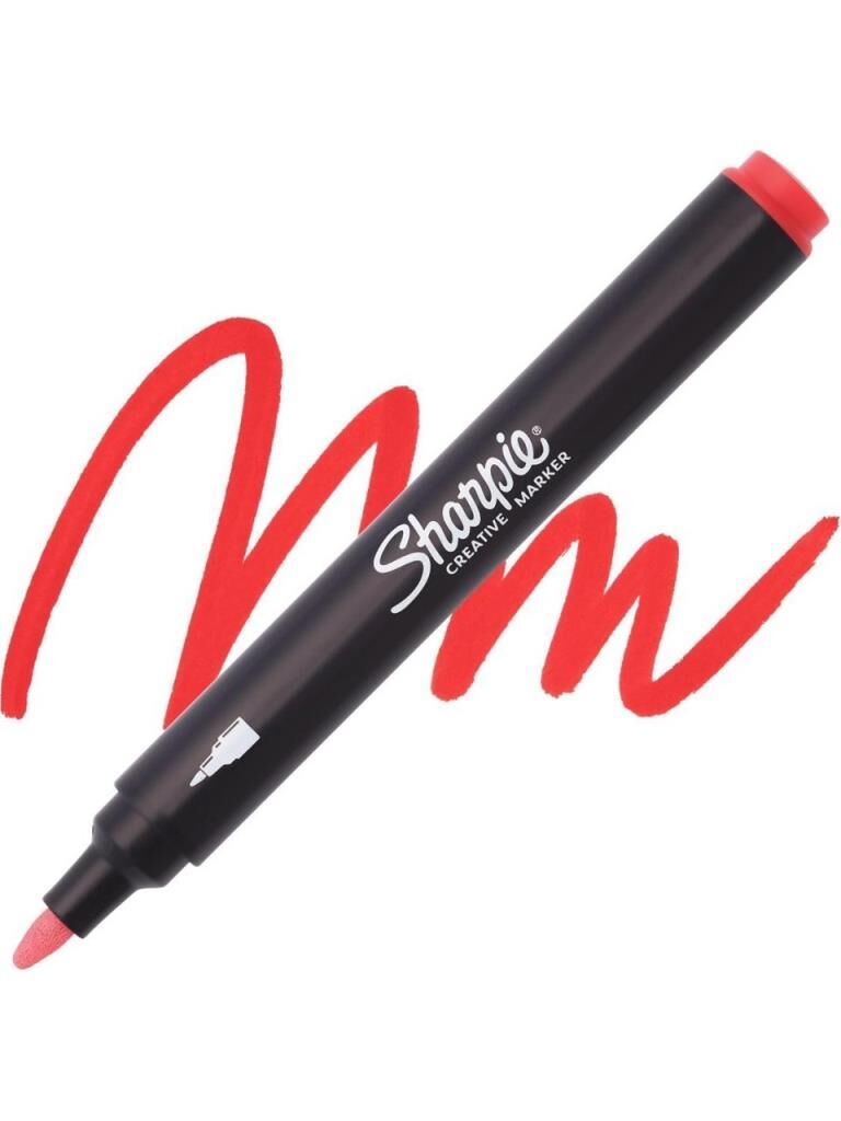 SHARPIE AKRILIK MARKOR YUVARLAK UC KIRMIZI 2218119