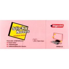 BIGPOINT YAPISKANLI KAGIT 40x50 3 LU PEMBE (800)