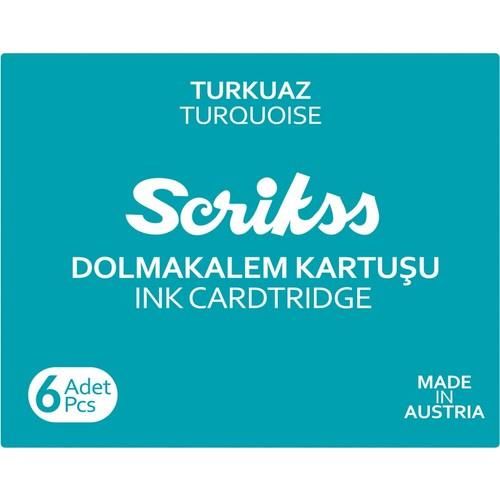 SCRIKSS DOLMAKALEM KARTUSU TURKUAZ 6 LI