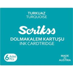 SCRIKSS DOLMAKALEM KARTUSU TURKUAZ 6 LI