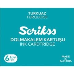 SCRIKSS DOLMAKALEM KARTUSU TURKUAZ 6 LI