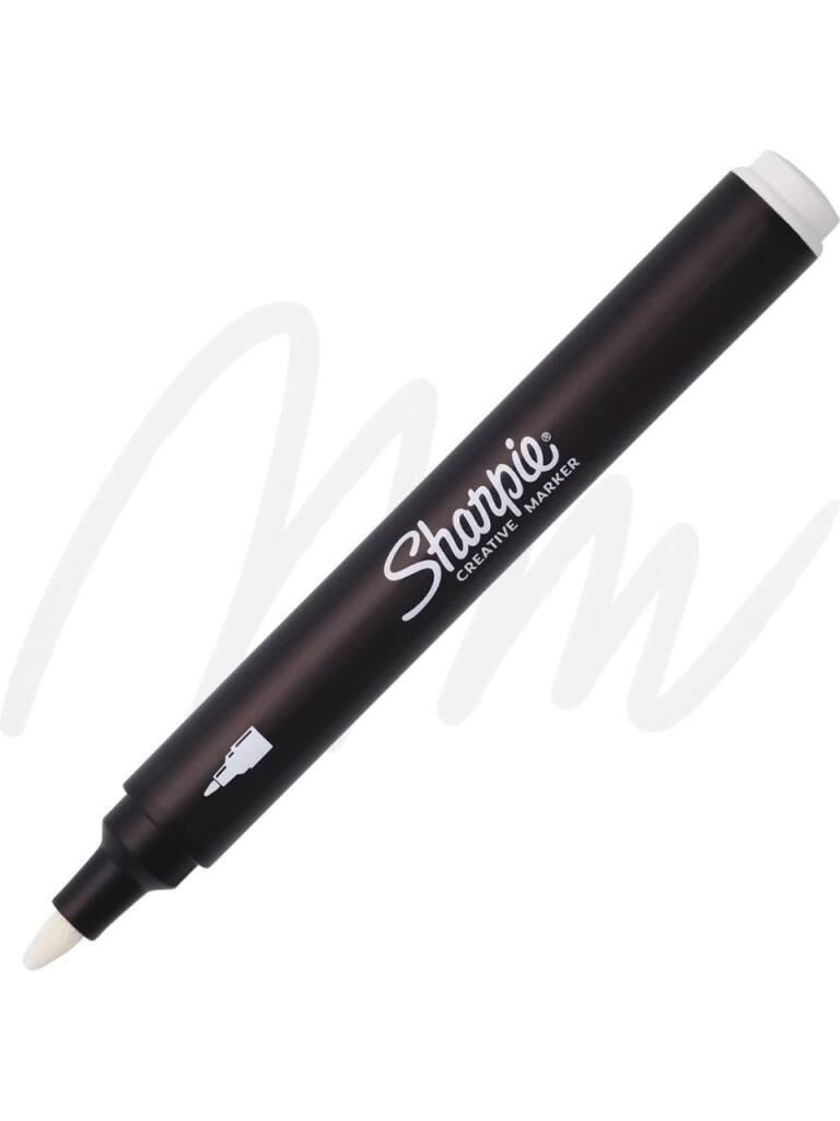 SHARPIE AKRILIK MARKOR YUVARLAK UC BEYAZ 2218126