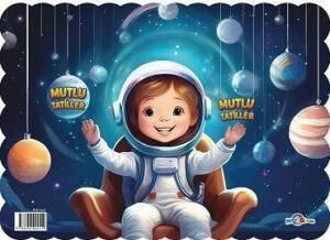 MAVI BONCUK KARNE KILIFI MUTLU TATILLER ASTRONOT