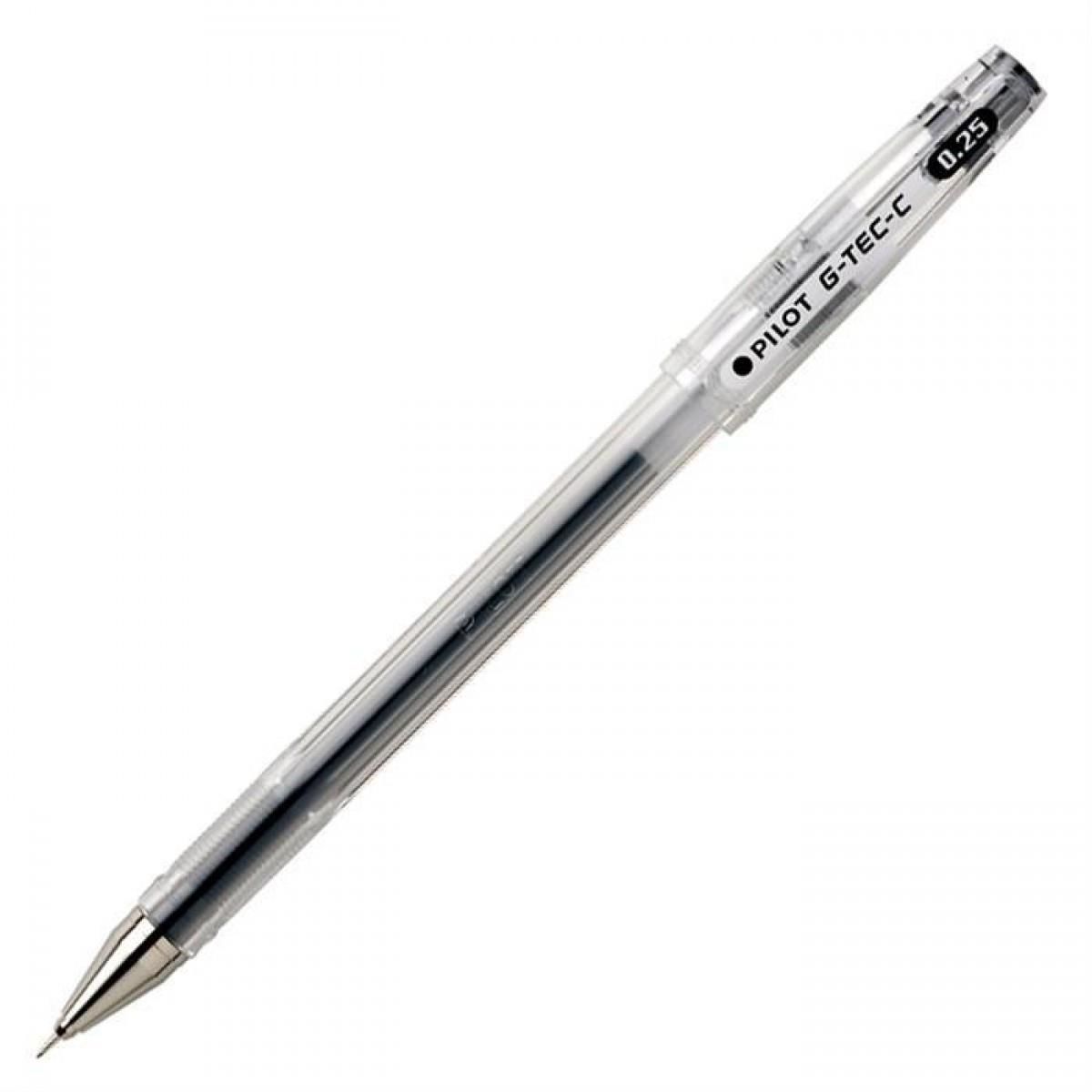 PILOT G-TEC C25  0.25mm IGNE UCLU JEL KALEM SIYAH