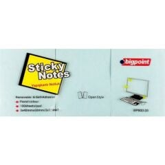 BIGPOINT YAPISKANLI KAGIT 40x50 3 LU  MAVI (800)