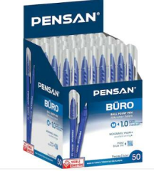 PENSAN TUKENMEZ KALEM BURO 1mm MAVI 50 LI(2270)