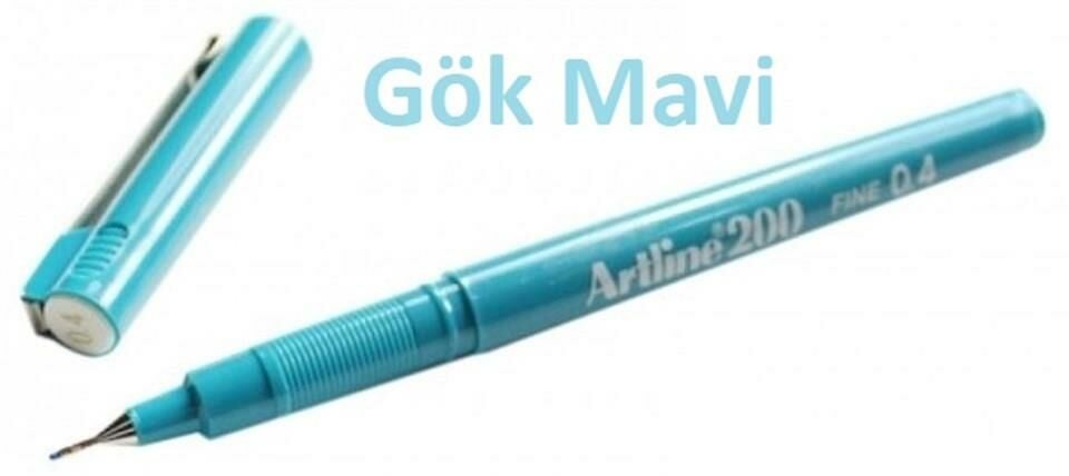 ARTLINE FINELINER KALEM 0.4 GOK MAVISI (EK-200)