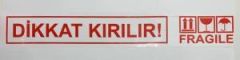 DIKKAT KIRILIR BASKILI KOLI BANTI 45x100mt.