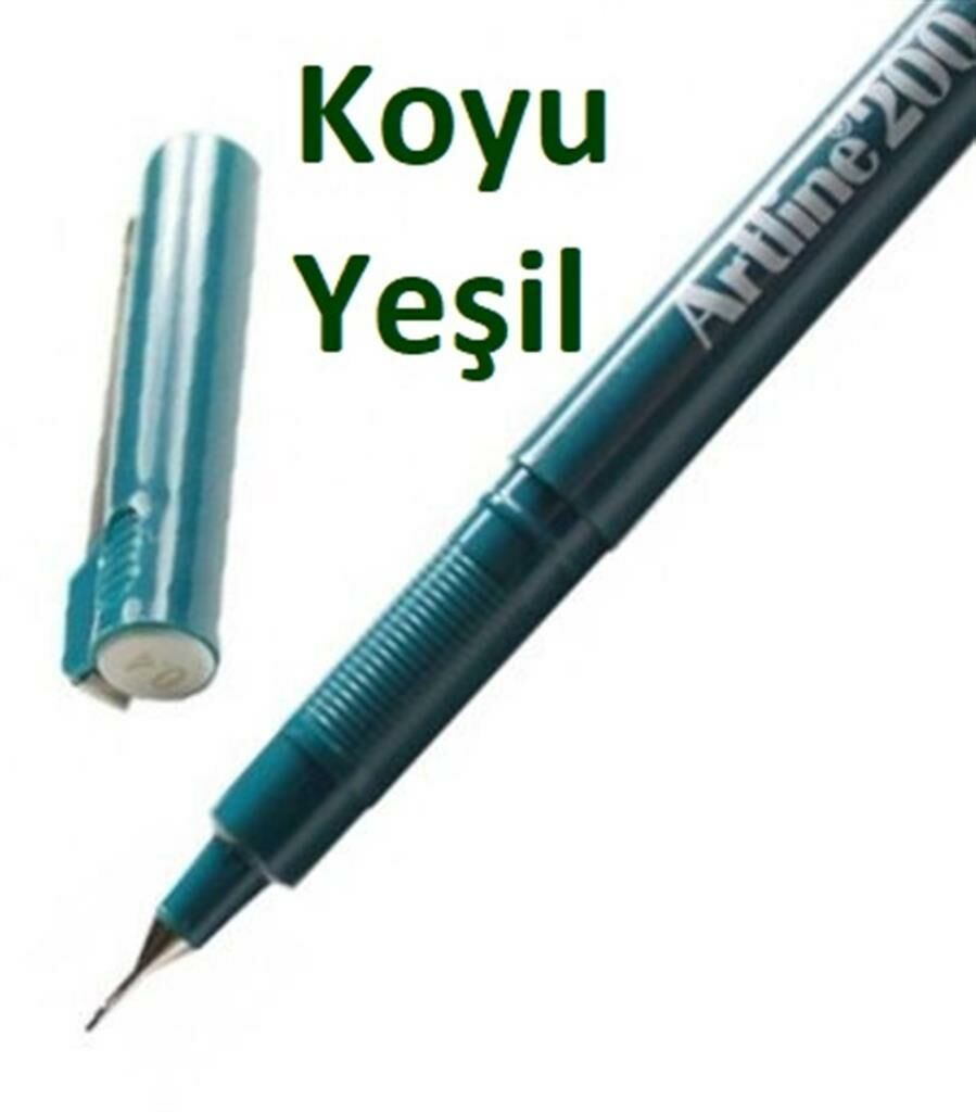 ARTLINE FINELINER KALEM 0.4 KOYU YESIL (EK-200)