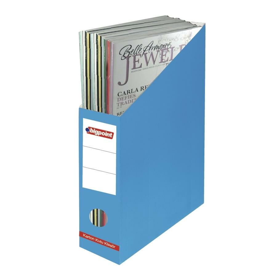 BIGPOINT MAGAZINLIK KARTON MAVI 6 LI (BP120-35)