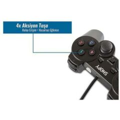 SNOPY SG-401 USB/PC/PS3 JOYSTICK 1,8mt KABLO TITRE