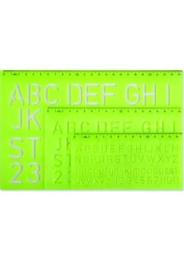 HATAS CETVEL B.HARF YAZI SABLONU SET (02260)