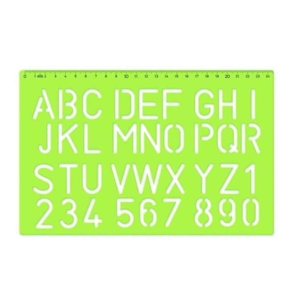 HATAS CETVEL  B.HARF YAZI SABLONU 30mm (02259)