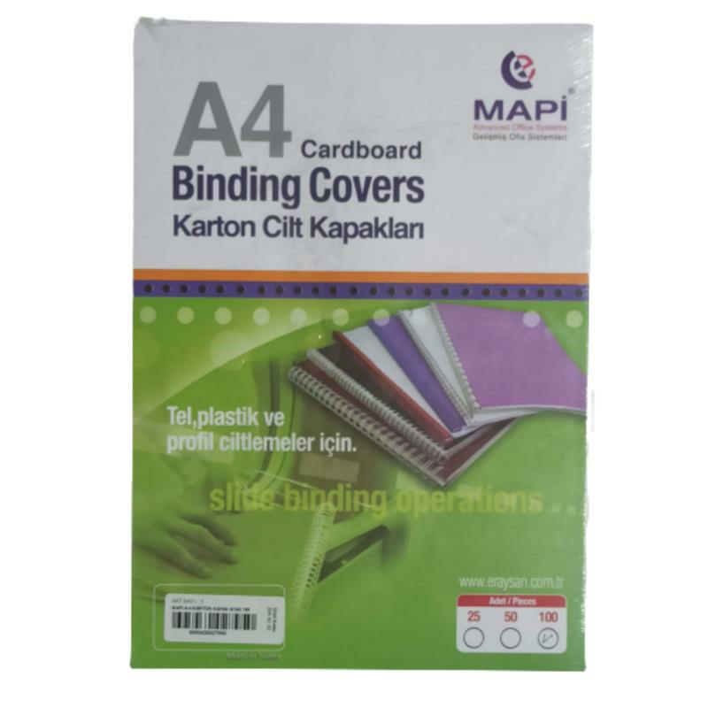 MAPI CILT KAPAGI KARTON A4 LACIVERT 100 LU 250GR