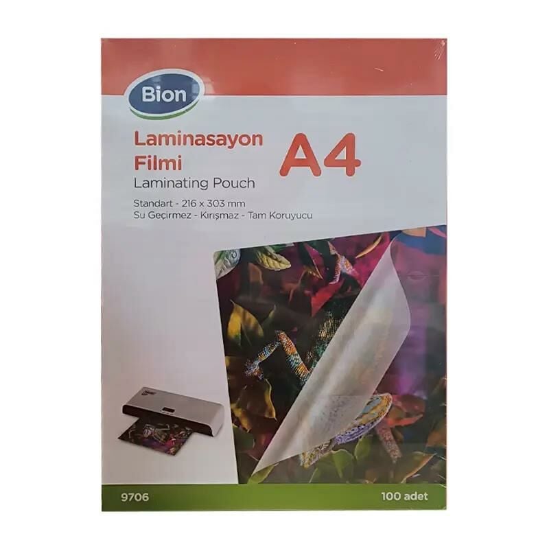 BION LAMINASYON FILMI A4 125 mic 100 LU (9706)