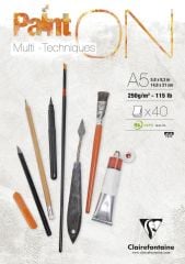 CLAIREFONTAINE CIZIM BLOGU PAINTON WHITE A5 250gr