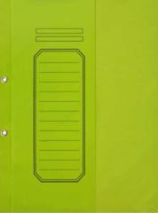 ALEMDAR LUX KARTON DOSYA YARIM KAPAK YESIL 25 LI